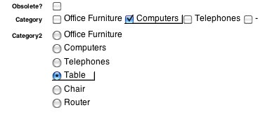 Radio Buttons Checkboxes